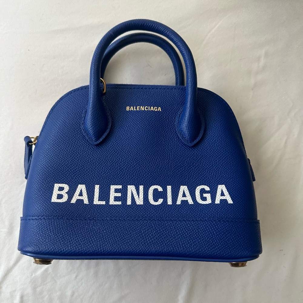 Balenciaga blue ville bag